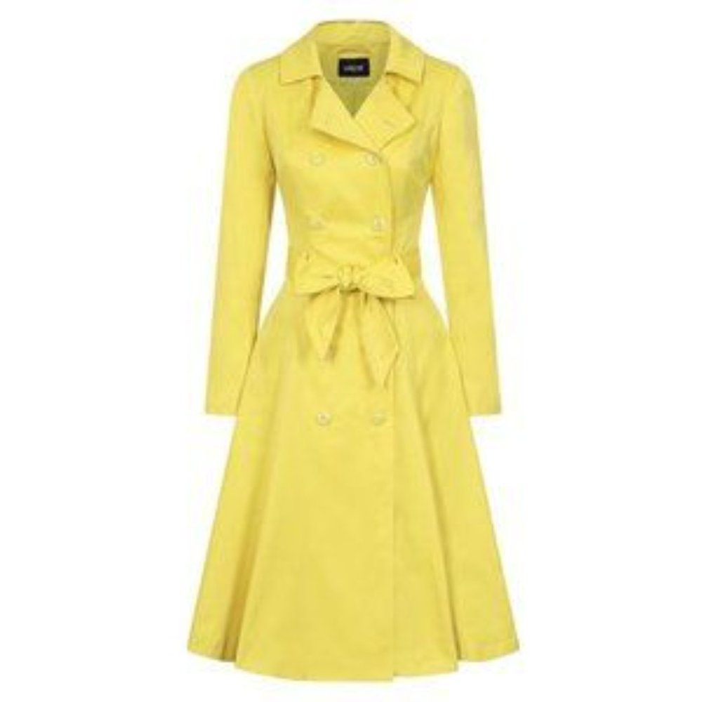 Collectif Korrina Yellow Swing Coat M. NWOT